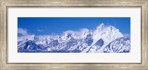 Framed Mountain range, Grand Teton National Park, Wyoming Print
