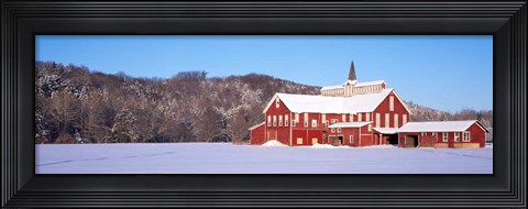 Framed Barn in a Field, Columbia County, Pennsylvania Print