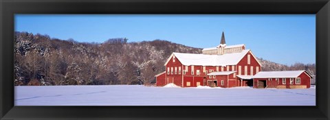 Framed Barn in a Field, Columbia County, Pennsylvania Print