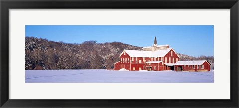 Framed Barn in a Field, Columbia County, Pennsylvania Print