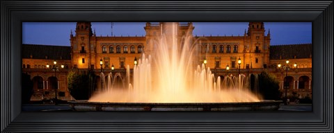 Framed Plaza De Espana, Seville, Spain Print