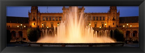 Framed Plaza De Espana, Seville, Spain Print