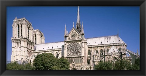 Framed View of the Notre Dame, Paris, Ile-De-France, France Print