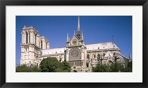 Framed View of the Notre Dame, Paris, Ile-De-France, France Print