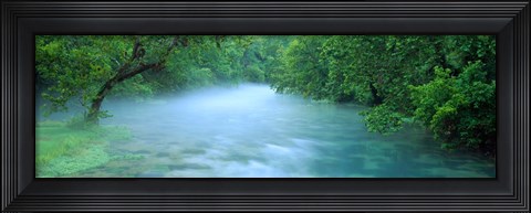 Framed Creek flowing through a Forest, Ozark National Scenic Riverways, Ozark Mountains, Missouri Print
