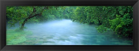 Framed Creek flowing through a Forest, Ozark National Scenic Riverways, Ozark Mountains, Missouri Print