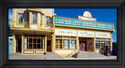 Framed Facade of a General Store, Dawson, Yukon Territory, Canada Print
