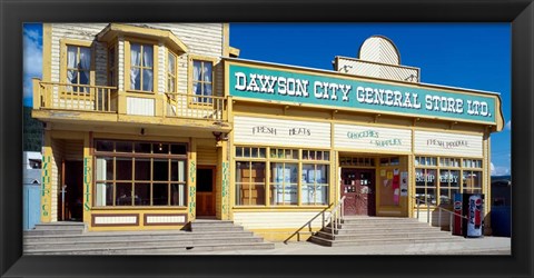 Framed Facade of a General Store, Dawson, Yukon Territory, Canada Print