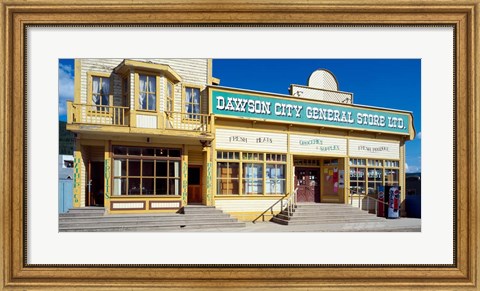 Framed Facade of a General Store, Dawson, Yukon Territory, Canada Print