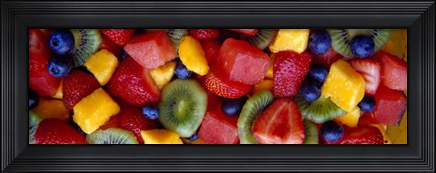 Framed Close-up of Fruit Salad Print