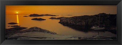 Framed Sunset Sweden Print