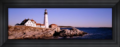Framed Portland Head Lighthouse, Cape Elizabeth, Maine, New England Print