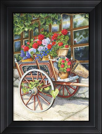 Framed Peddlin Posies Print