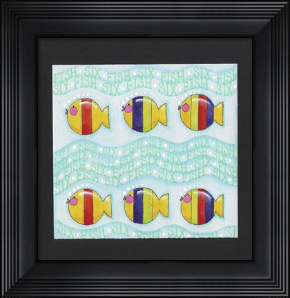 Framed 6 Fish Print