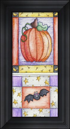Framed Holloween Window Print