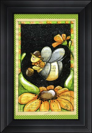 Framed B Buzzbee Print
