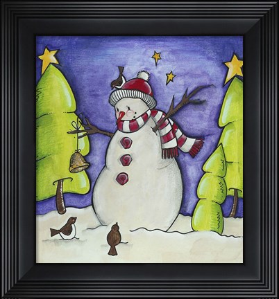 Framed Winter Friends Print