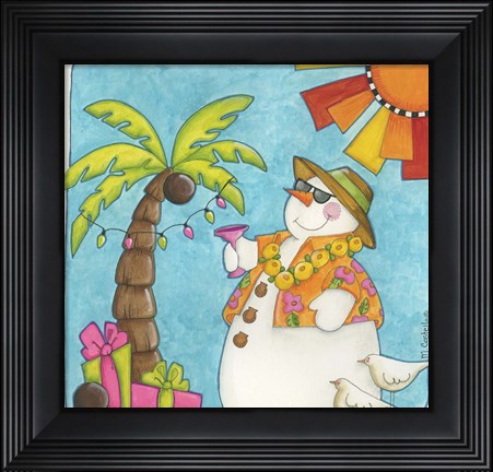 Framed Hawaiian Holiday Print