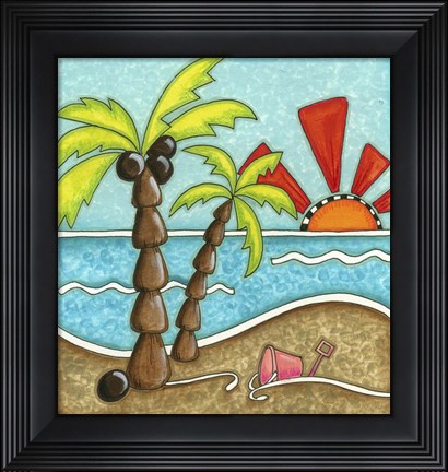 Framed Beach Horizon Print
