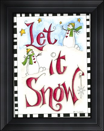 Framed Let it Snow Print