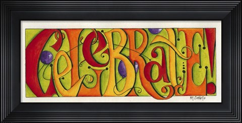 Framed Celebrate Print