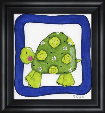 Framed Favorite Pets Turtle Print