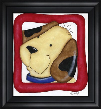 Framed Favorite Pets Puppy Print