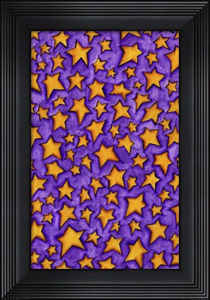 Framed Color Stars Coordinate Print