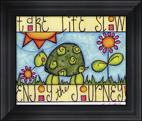 Framed Color Turtle Print