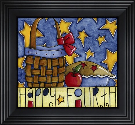 Framed Happy Fourth Print