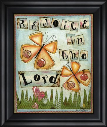 Framed Rejoice in the Lord Print