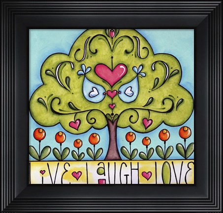 Framed Live Laugh Love Print