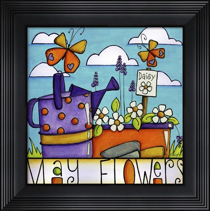 Framed May Flowers Print