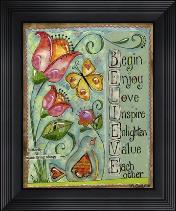 Framed Believe Print