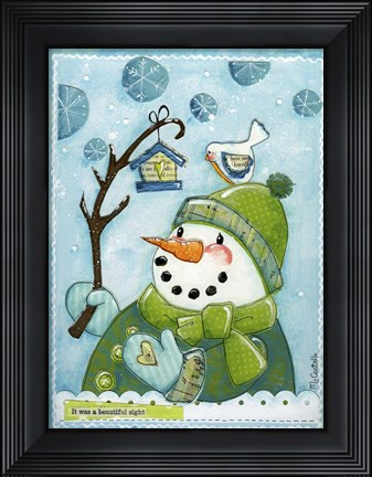 Framed Snow Friends Print