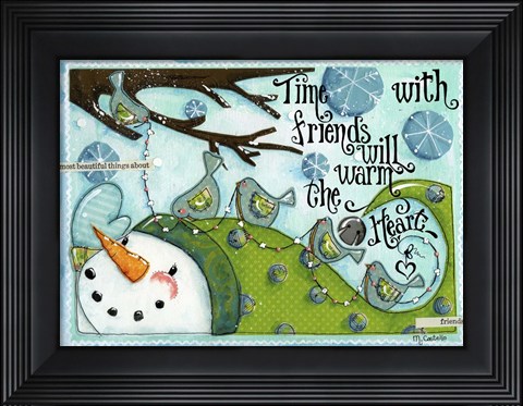 Framed Friend&#39;s Words Print