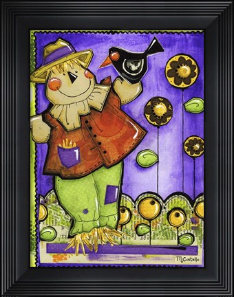 Framed Scarecrow And Company Print