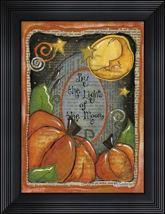 Framed Two and the moon Print