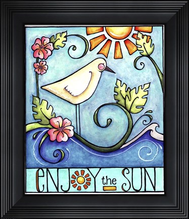 Framed Enjoy the Sun Print