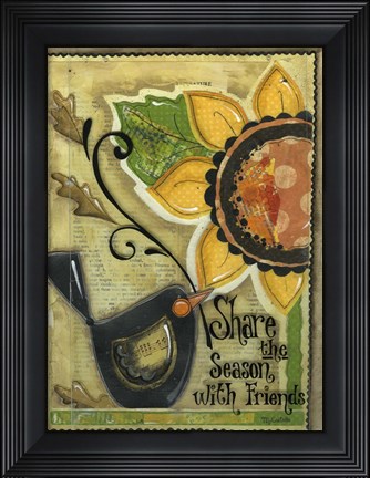 Framed Share the Season with Friends Print