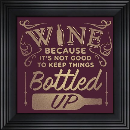 Framed Bottled Up Print
