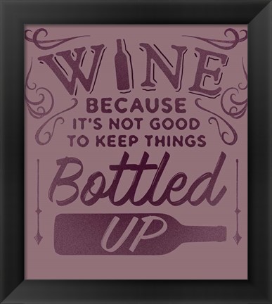Framed Bottled Up II Print