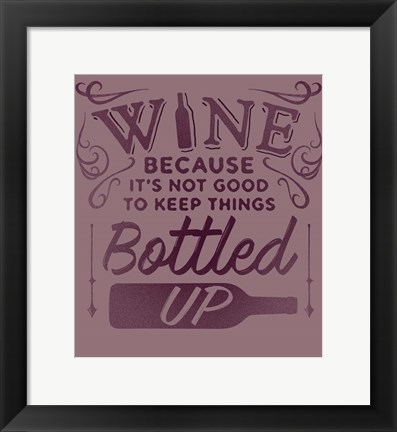 Framed Bottled Up II Print