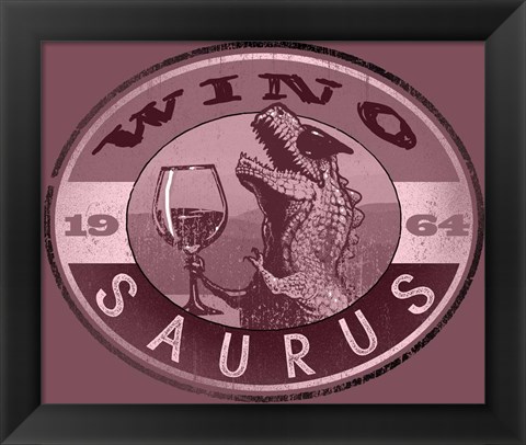 Framed WinoSaurus II Print