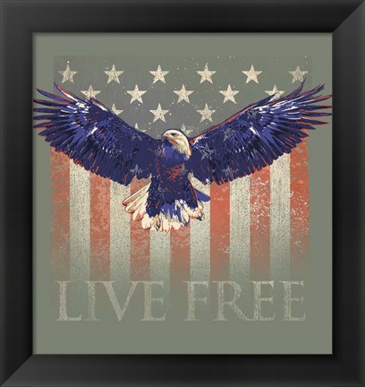 Framed Live Free Print