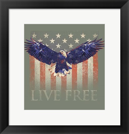 Framed Live Free Print