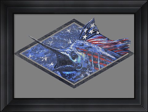 Framed Swordfish Print