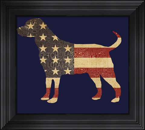 Framed American Dog Print