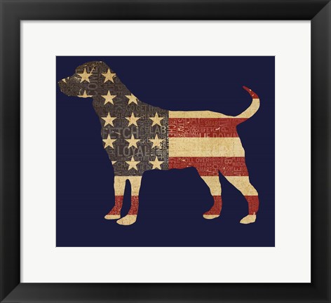 Framed American Dog Print