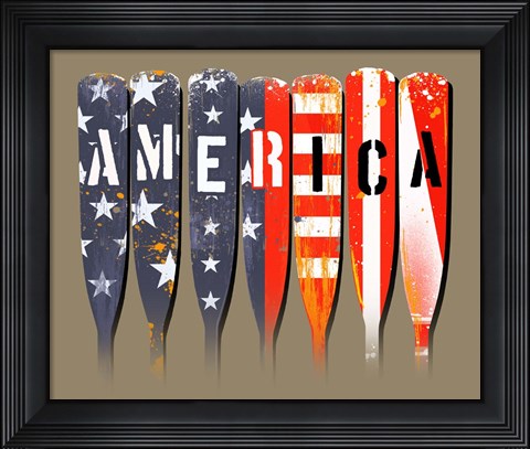 Framed America - Oars Print
